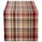 Contemporary Home Living 108" Green and Red Give Thanks Plaid Table Runner